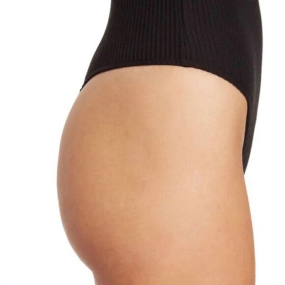 Good American Ottoman Seamless Ribbed Cheeky Bodysuit sz S - Picture 4 of 9